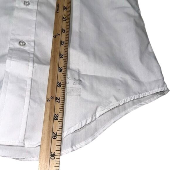 Elbeco Mens White Short Sleeve Uniform Shirt 14.5 - Picture 8 of 8